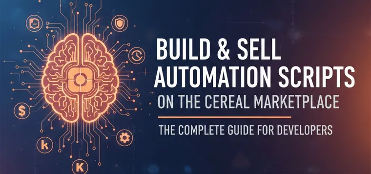 Build & Sell Automation Scripts on the Cereal Marketplace